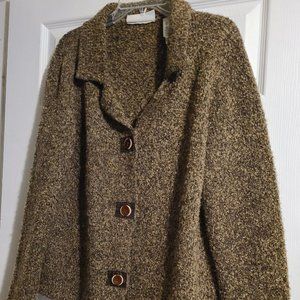 Brown tweed sweater